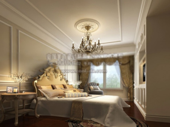 3d model of European-style luxury bedroom