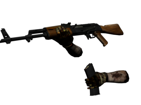 AK-47 with animation