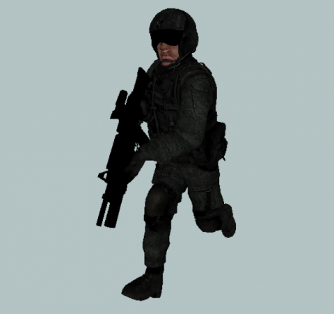 Animated Army Pilot - DownloadFree3D.com