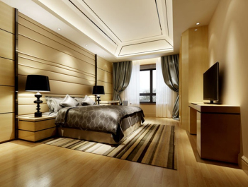 Modern cozy bedroom 3d model