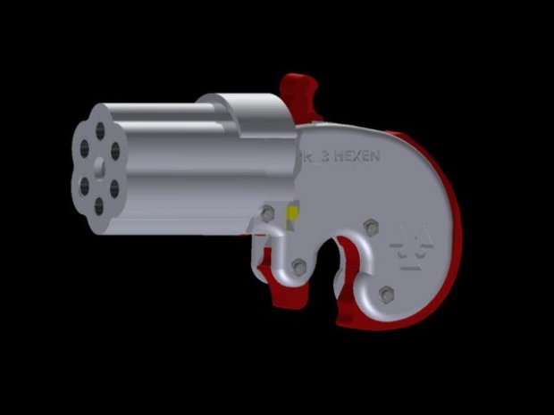 Derringer Pepperbox Gun 