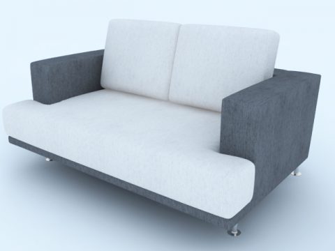 Gray white sofa