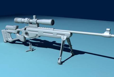 SV98 sniper rifle