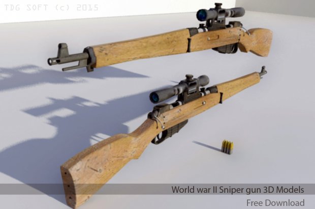 World war II Sniper gun 