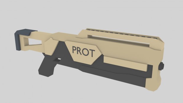 Low poly rifle 