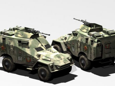 BTR-40 3D model