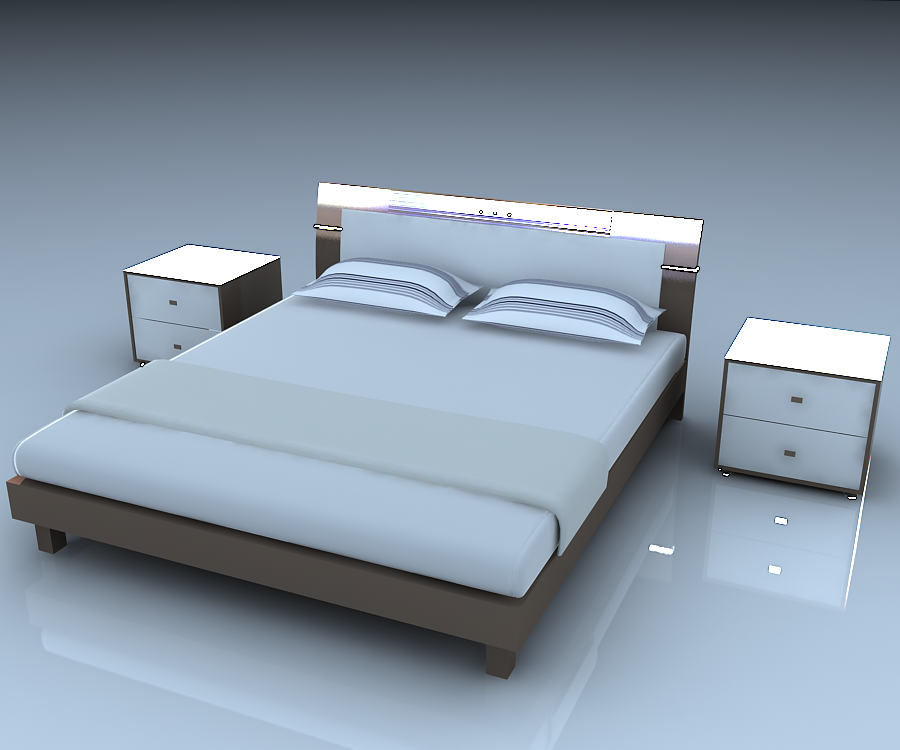 3ds Max Bed 3d Model