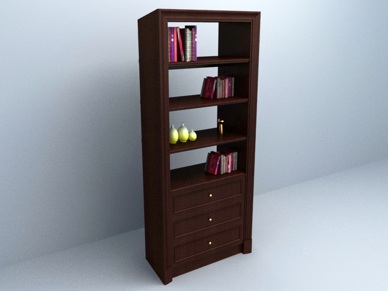 Book Cabinet 3d model