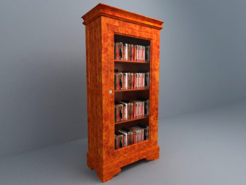 Book High Cabinet 3d model