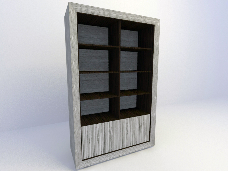 Bookcase 3d max model