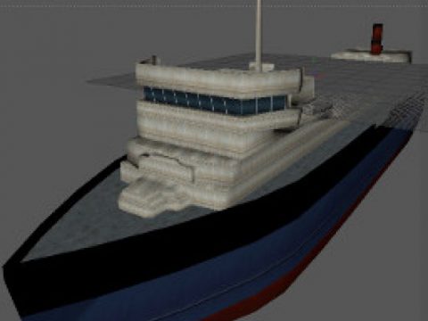 Cargo Ship 3 3D model