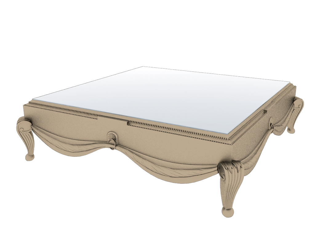 Coffee Table 3ds obj max model