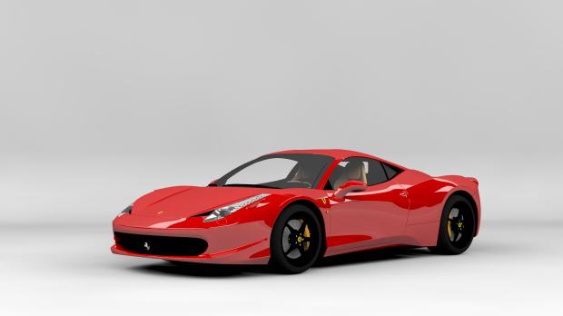 Ferrari 458 Italia textured 3D model