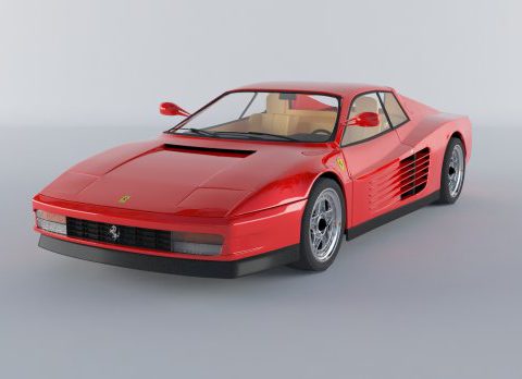 Ferrari testarossa 1984 3D model