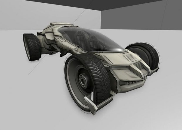 Futuristic Car Game-Ready 