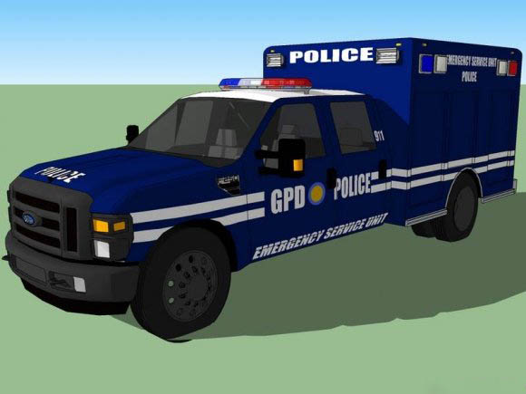 GPD POLICE EMERGENCY SERVICE UNIT FORD F-250