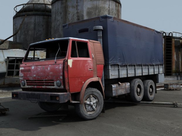 KamAZ 55111 3D truck model