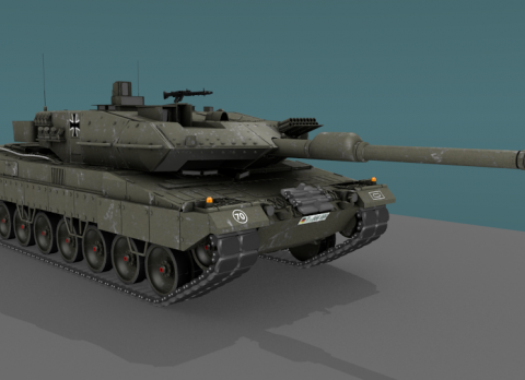 Leopard 2A6 MBT 3D model