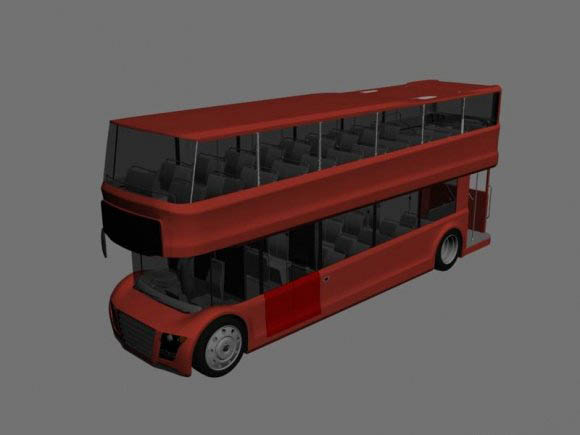 London Bus 3D model