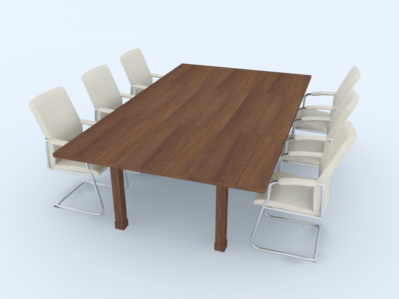 Meeting Table 3d max obj model