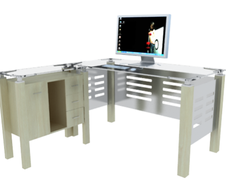 Office Table 3D model