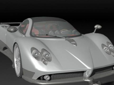Pagani Zonda F 3D model