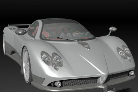 Pagani Zonda F 3D model