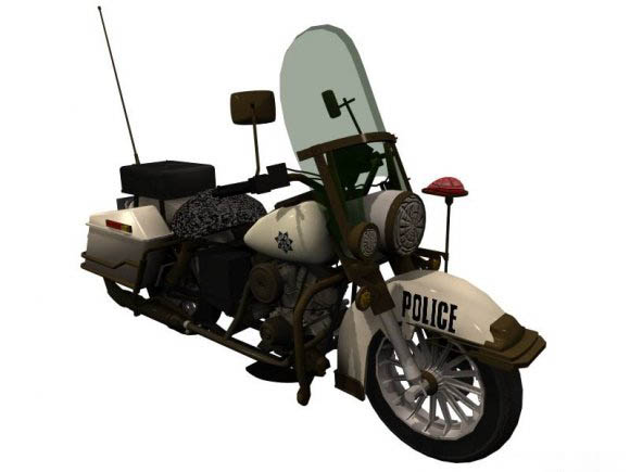 Police Bike 3D model