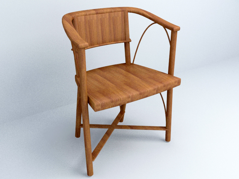 white chair 3d model