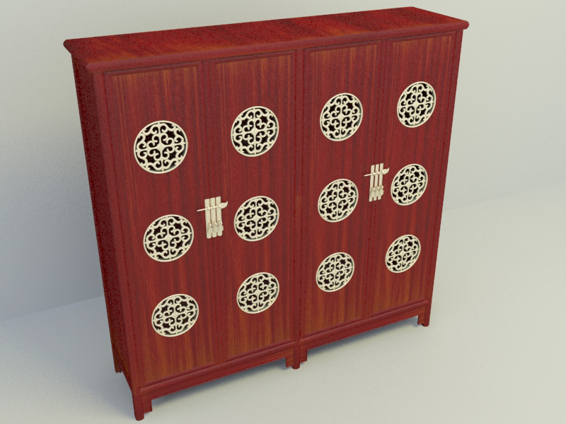chinese high cabinet 3d model