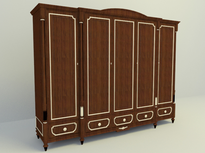 classical wardrobe 3d model