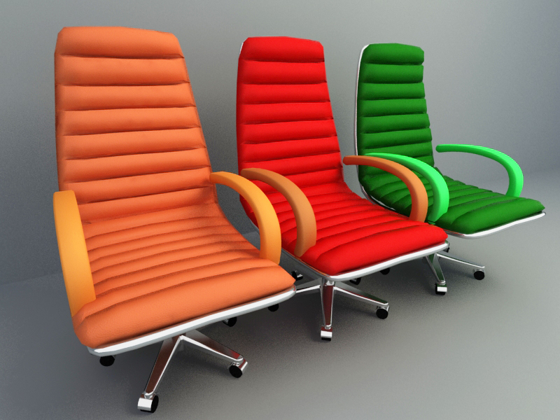 colorful lounge chair 3d model
