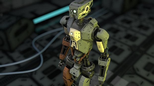 Full rigged robot design 