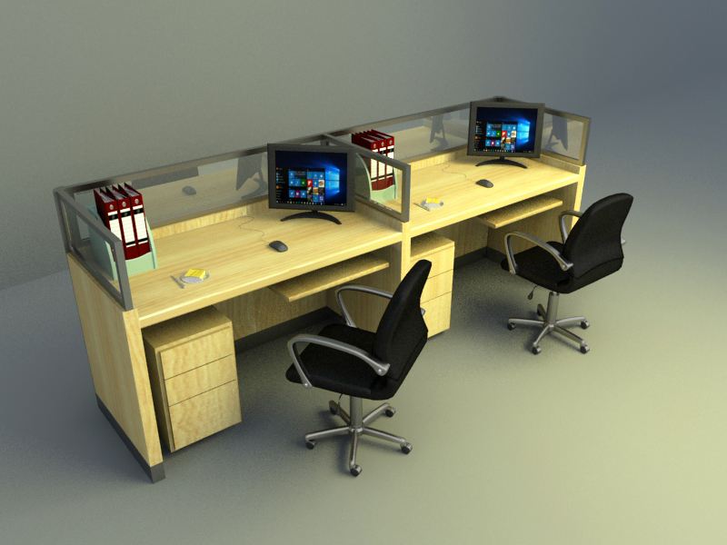 general office set 3d max model