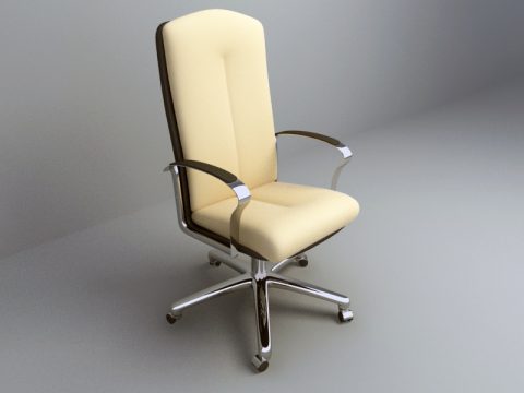 leather office chair 3d model