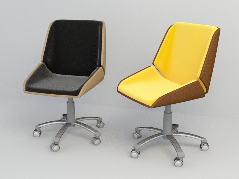 modern office chair 3ds max model