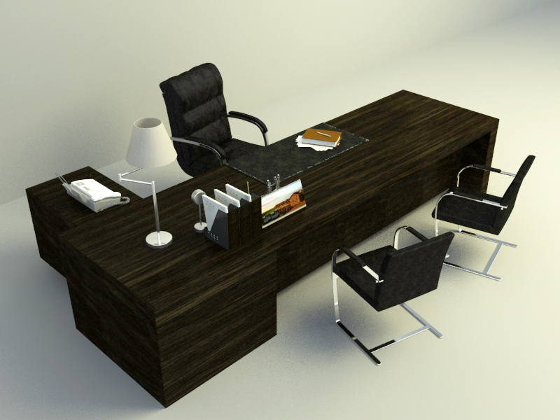 office working table 3d model