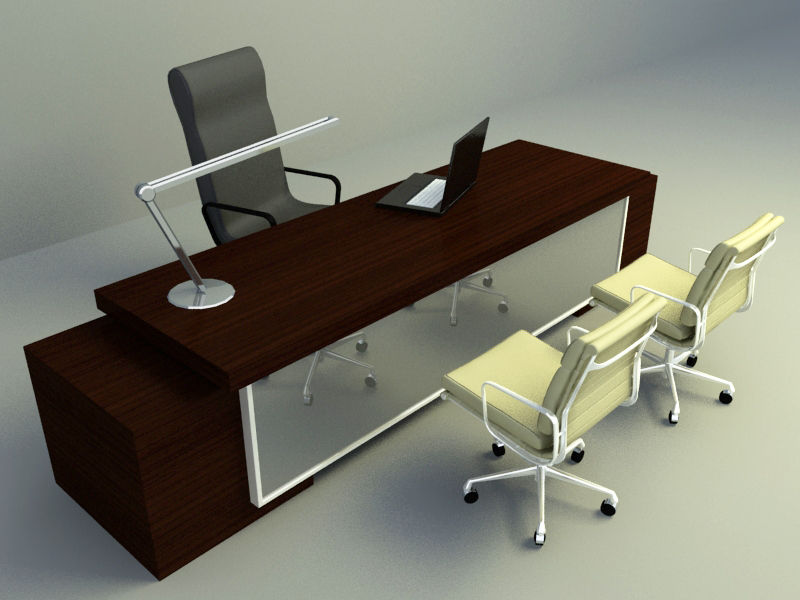 office working table 3d model