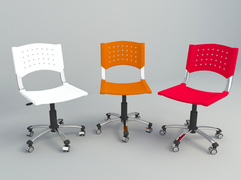 simple office chair 3d c4d model