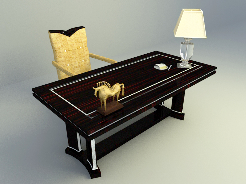 single working table 3d max model