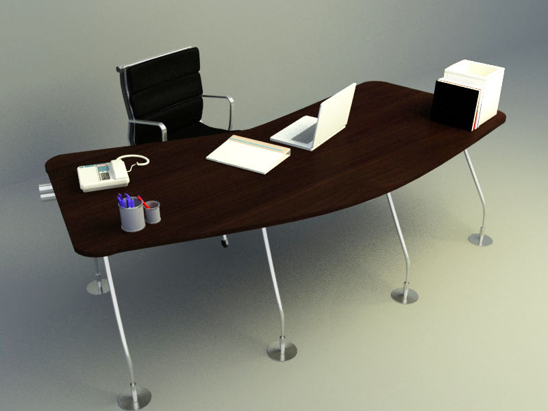 working table c4d model