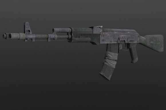 AK-74M 3D model