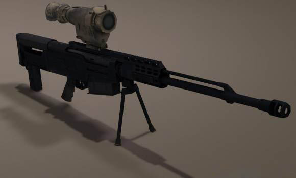 AS50 Sniper Rifle 3D model