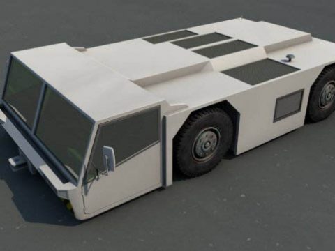 Aircraft tow truck 3D model