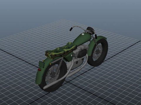 Army Bike 3D model