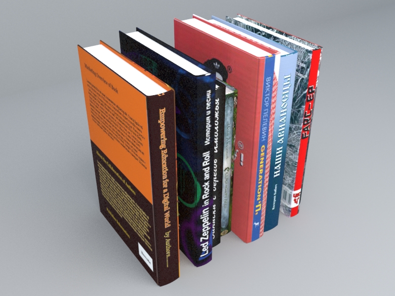 Books Collection 3d model