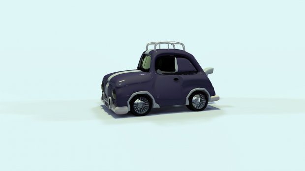 Cartoon car 3D model