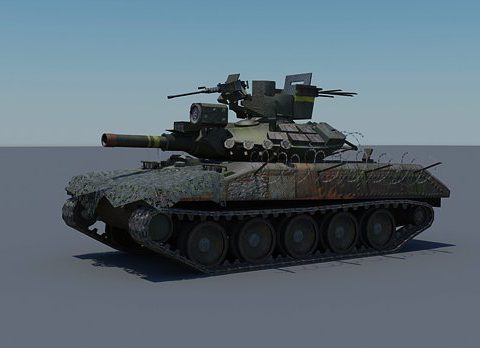 Cavalera Light Tank M551 3D model