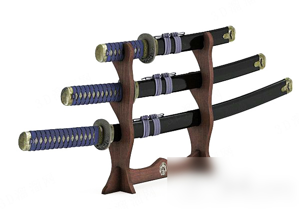 Display Japan Sword 3d model