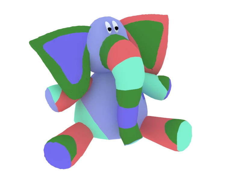 Elephant toy 3d model